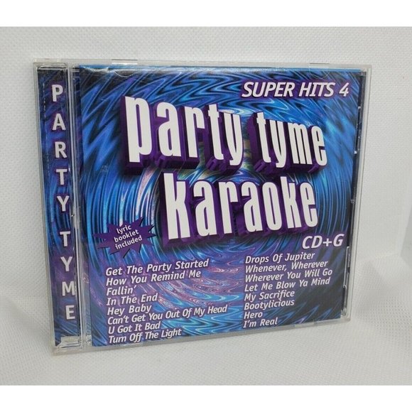 CDB 2005 Party Tyme Karaoke Super Hits 4 CD+G CD Lyric Booklet Included - Picture 1 of 9